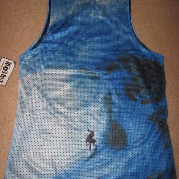 Surf Tunnel Wave Mesh Tank Top RYDE OUT surfing 38 40 medium tank beach - Picture 5 of 6